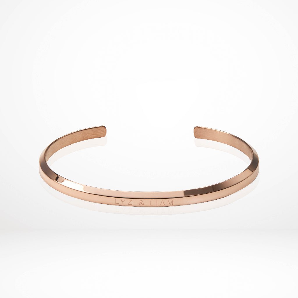 Lyz and Liam Classic L&amp;L Cuff Rose Gold - Hộp Quà Tặng