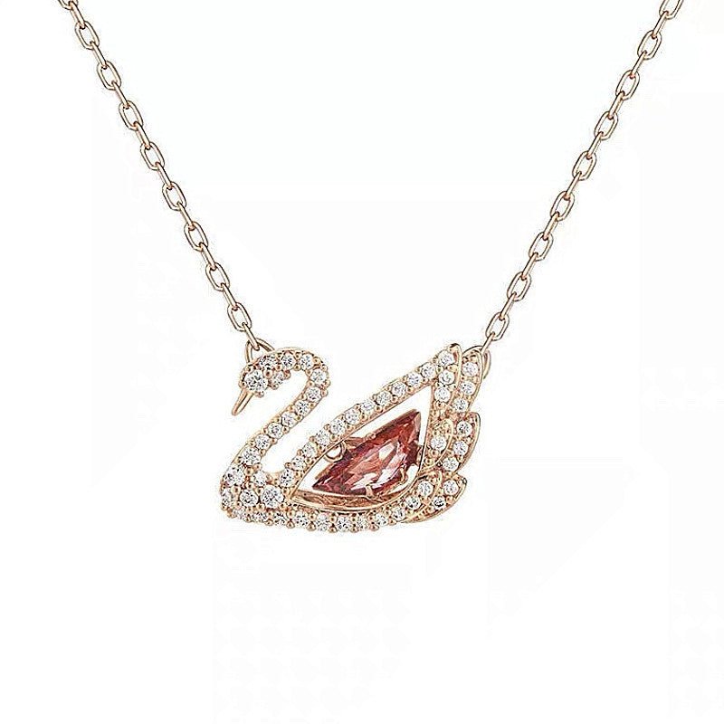 Vòng cổ thiên nga khiêu vũ CDE vàng hồng CDE6052RED