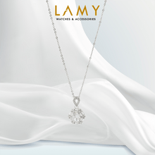 CDE Sparking White Crystal Moonstone Necklace Silver CDE6154SV