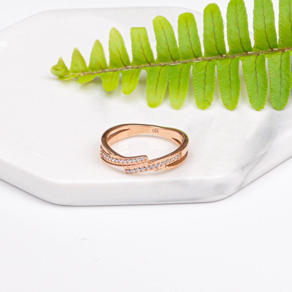 CDE Spiral Duo Ring Rose Gold CDE8015RG