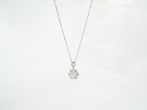 CDE Sparking White Crystal Moonstone Necklace Silver CDE6154SV