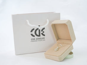 CDE Sparking White Crystal Moonstone Necklace Silver CDE6154SV