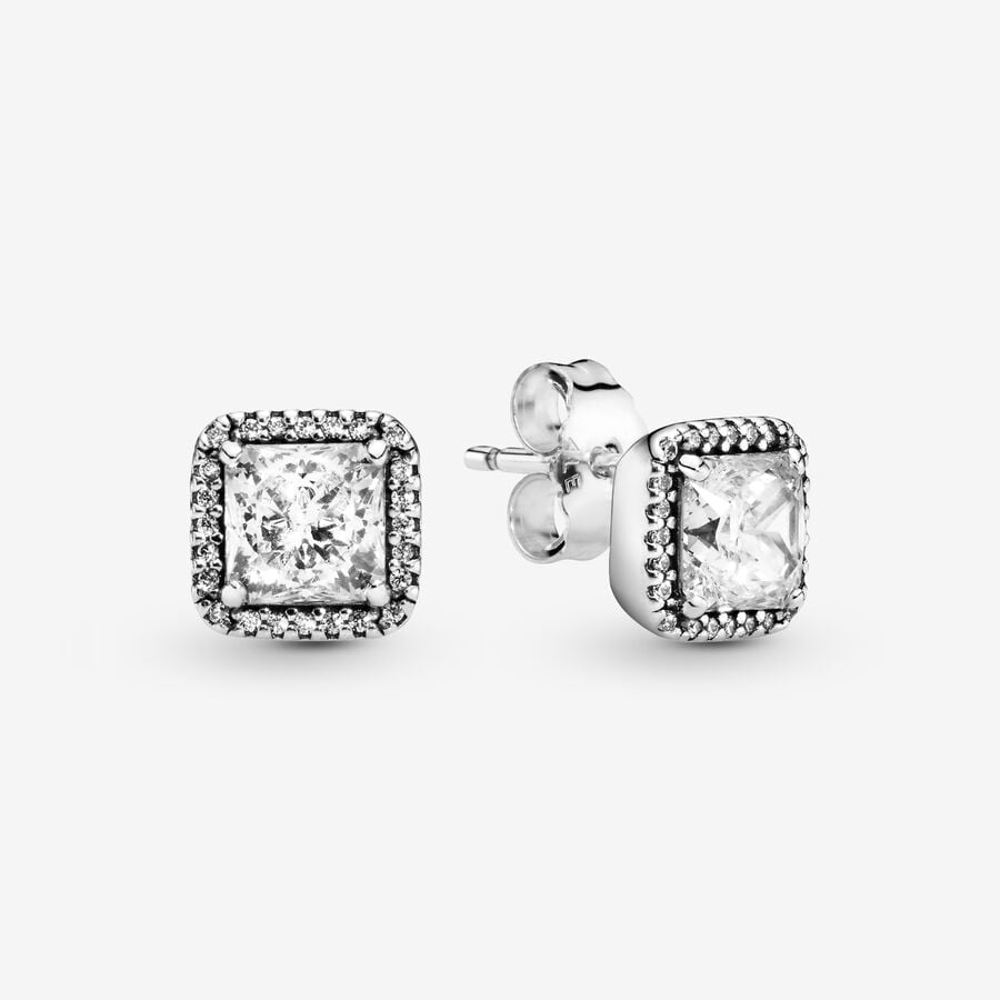 Hoa tai CDE Square Sparkle Bạc CDE3048SV - Hoa tai bạc cao cấp dành cho nữ S925 ALE