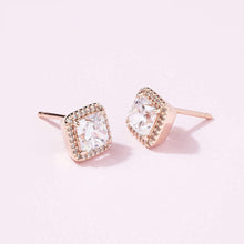 Hoa tai CDE Square Sparkle Blue CDE3048BLU - Hoa tai bạc cao cấp dành cho nữ S925 ALE