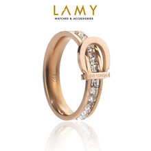 Nhẫn vàng hồng pha lê Love Forever CDE CDE8010