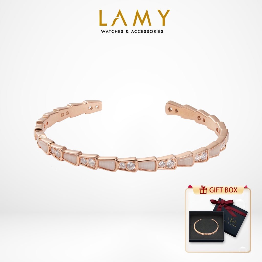Lyz và Liam Serpenti Viper L&amp;L Cuff Rose Gold LL2019RG