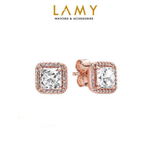 CDE Square Sparkle Earrings Rose Gold CDE3048RG - Premium Women's Silver Earrings S925 ALE