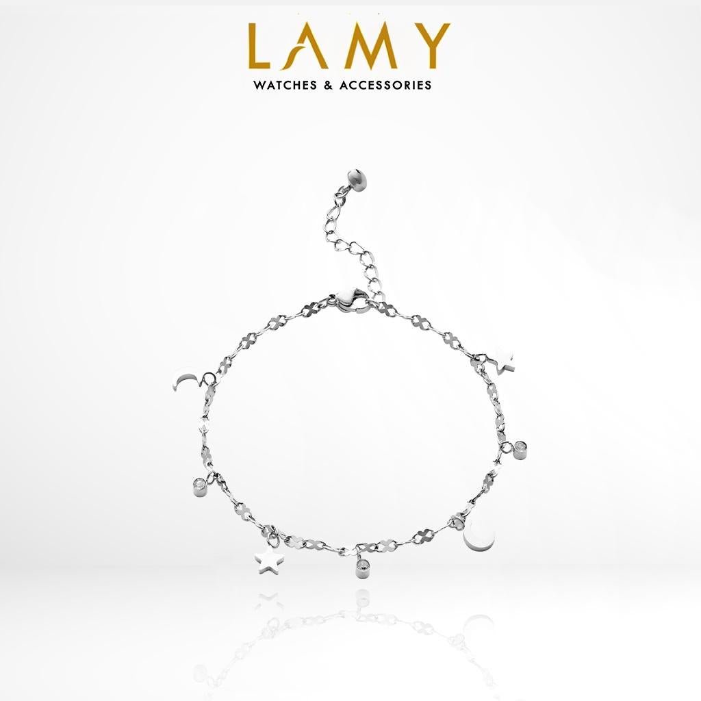 Lắc chân CDE Moon &amp; Star Bạc CDE9004SV Lắc chân nữ