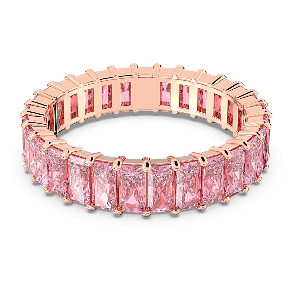 Nhẫn vàng hồng CDE Pink Matrix Baguette Cut CDE8079PI dành cho nữ