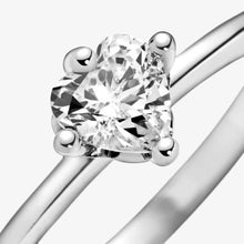 Nhẫn bạc CDE Clear Heart Solitaire CDE8075SV - Nhẫn bạc S925 cao cấp dành cho nữ