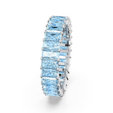 Nhẫn bạc CDE Blue Matrix Baguette Cut CDE8079BLU dành cho nữ