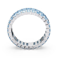 Nhẫn bạc CDE Blue Matrix Baguette Cut CDE8079BLU dành cho nữ