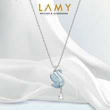 Dây chuyền pha lê xanh thiên nga CDE Iconic Silver CDE6190BE