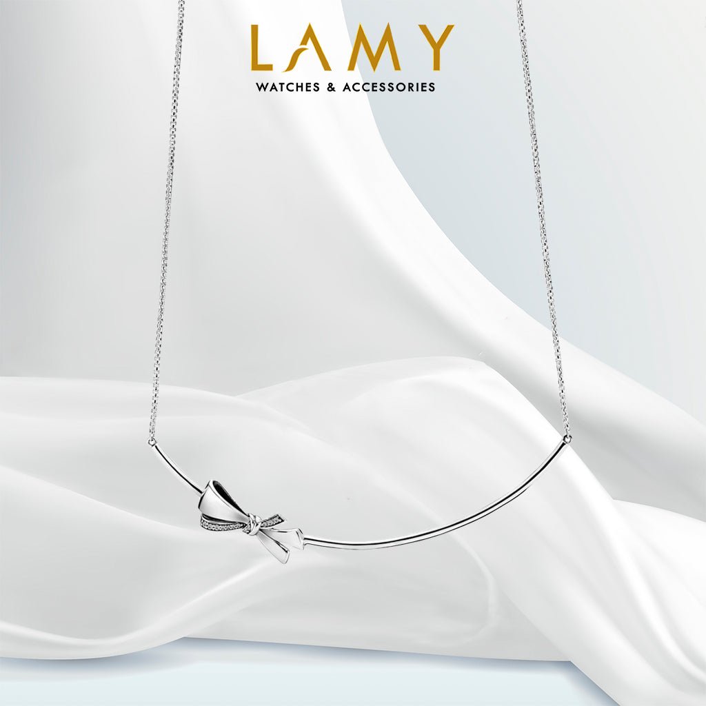 Dây chuyền bạc Sterling CDE Brilliant Bow CDE6178SV