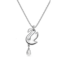 Dây chuyền pha lê xanh thiên nga CDE Iconic Silver CDE6190BE