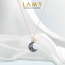 Dây chuyền pha lê xanh CDE Luna Moon vàng hồng CDE6186RG