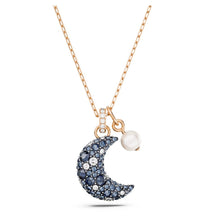 Dây chuyền pha lê xanh CDE Luna Moon vàng hồng CDE6186RG