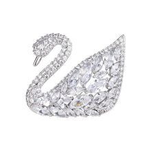 CDE Sparkling Swan Pin Bạc CDE4000, một trâm cài áo sơ mi, một trâm cài ve áo
