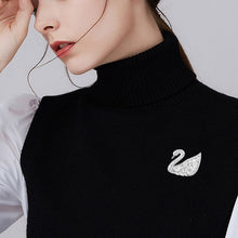 CDE Sparkling Swan Pin Bạc CDE4000, một trâm cài áo sơ mi, một trâm cài ve áo