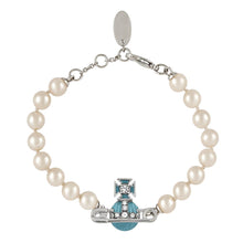 Vòng tay CDE Aqua Blue Kitty Pearl Vòng tay bạc CDE2051