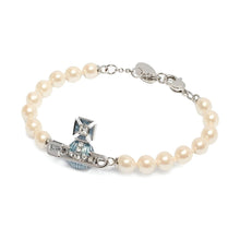 Vòng tay CDE Aqua Blue Kitty Pearl Vòng tay bạc CDE2051