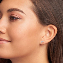 Hoa tai CDE Tiara Wishbone Stud Cubic Zirconia Bạc CDE3117SV