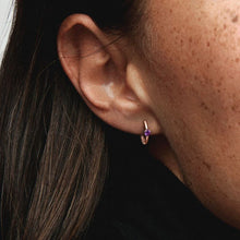 CDE Solitaire Huggie Hoop Women's Earrings CDE3129
