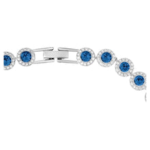Dây chuyền bạc cắt tròn CDE Blue Angelic CDE6113BE Dây chuyền nữ