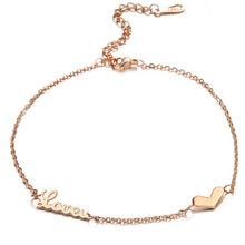 Lắc chân bạc CDE Heart And Love CDE9001RG - Lắc chân bạc cao cấp dành cho nữ