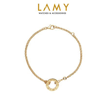 Lắc chân bạc khắc chữ CDE Love CDE9016GG - Lắc chân bạc cao cấp dành cho nữ