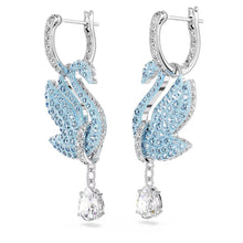 Hoa tai nữ CDE Iconic Swan Blue Crystal CDE3144
