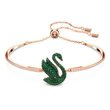 Hoa tai pha lê xanh lá cây CDE Iconic Swan CDE2097GR & CDE3133G