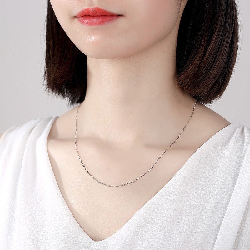 Dây chuyền mắt xích trơn CDE Bạc CDE6277SV - Dây chuyền bạc nguyên chất cho nữ