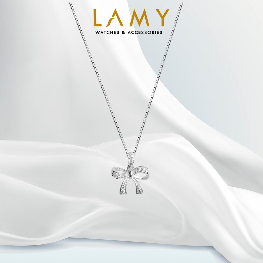 Dây chuyền CDE Seductive Bow Bạc CDE6282SV - Dây chuyền bạc Sterling
