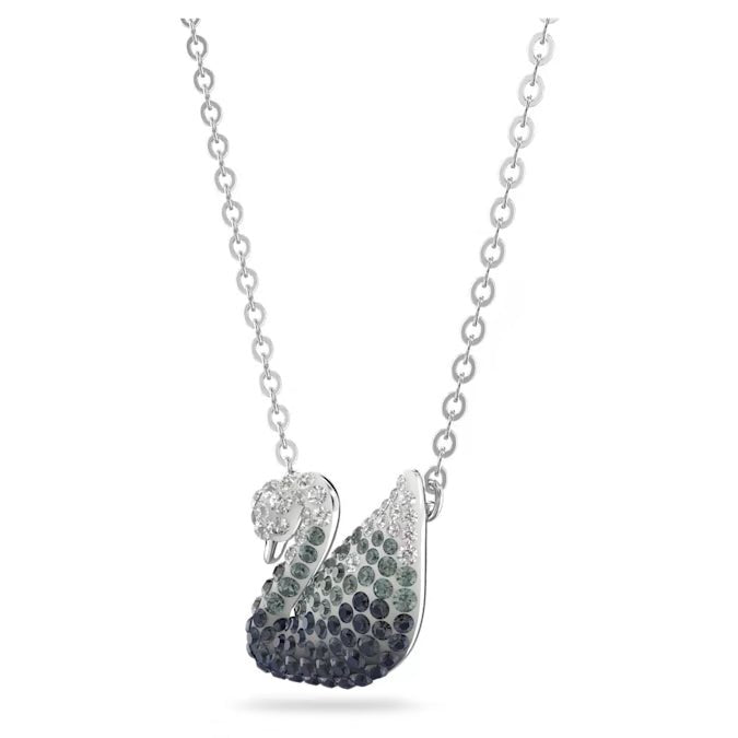 Dây chuyền mặt thiên nga Iconic màu xám CDE6374BL
