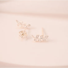 CDE Dainty Leaf Olive Shaped Silver Earrings CDE3216