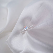 CDE Genuine Rainbow Moonstone Ring Silver CDE8344