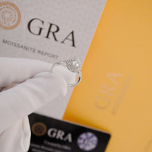 GRA Certified 6mm Moissanite Diamond Ring CDEDR015 - Authentic Certified Product