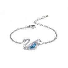 Bộ trang sức CDE Crystal Swan Necklace and Bracelet Set Rose Gold CDE6042RG & CDE2083RG