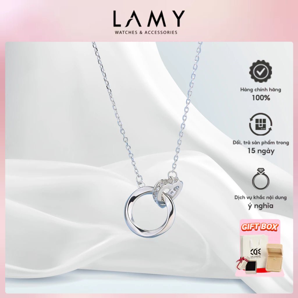 Dây chuyền bạc CDE Eternal Heart Planet CDE6355SV