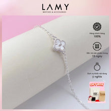 Vòng tay bạc bốn lá may mắn CDE CDE2195SV