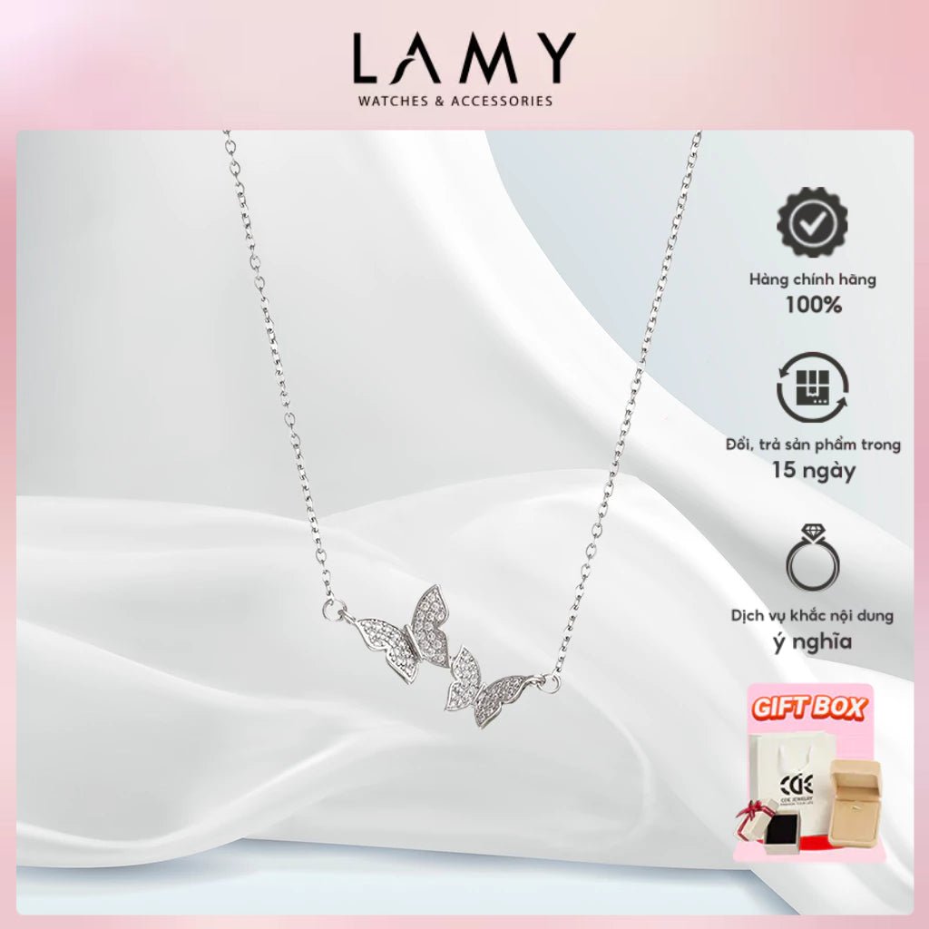 Dây chuyền bạc CDE Butterfly Love CDE6235SV