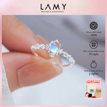 CDE Genuine Rainbow Moonstone Ring Silver CDE8344