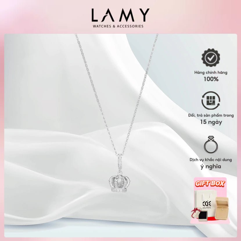 Dây chuyền bạc CDE Crown Charm CDE6264