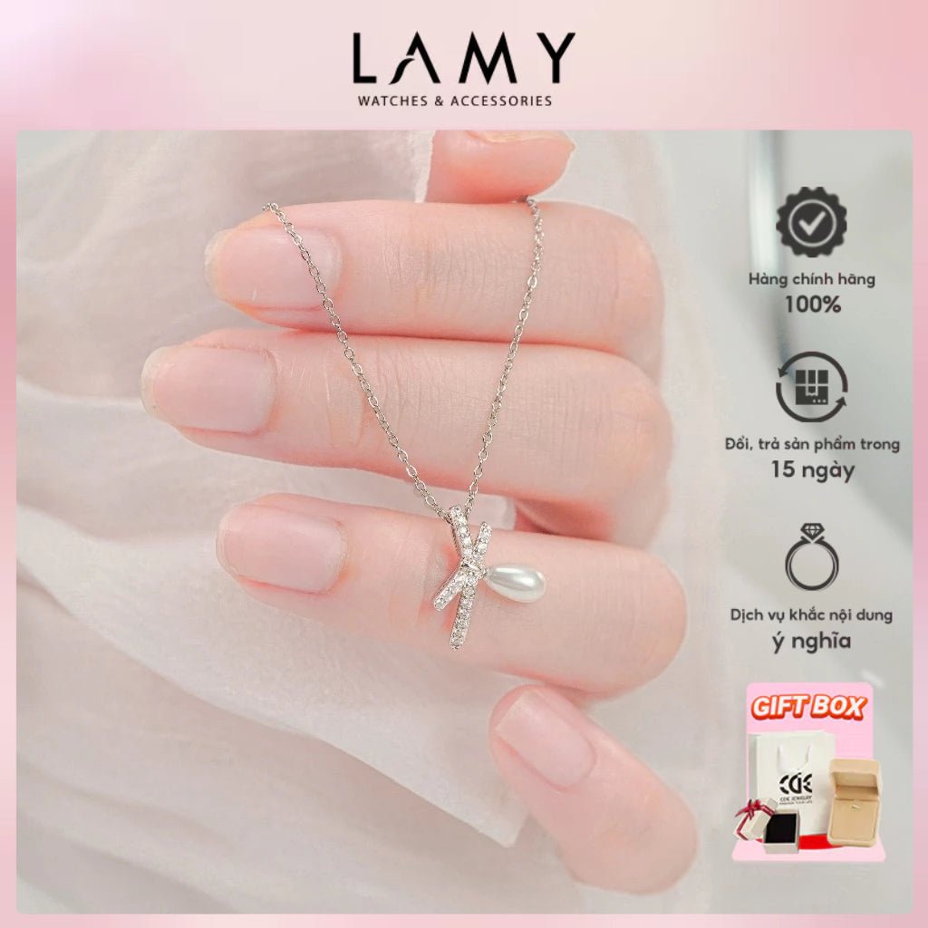 Dây chuyền bạc CDE Bow Charm dành cho nữ CDE6387SV