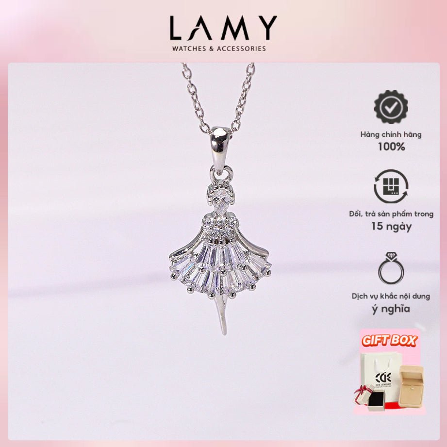 Dây chuyền bạc mặt công chúa Ballerina CDE CDE6398SV - Dây chuyền nữ cao cấp