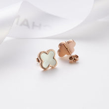 Bông tai 4 lá may mắn CDE Vàng hồng CDE3023RG.WH