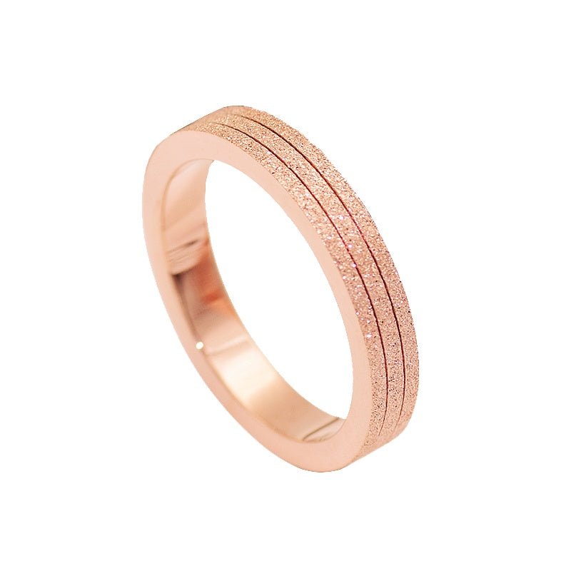 Nhẫn đôi Milgrain CDE Vàng hồng CDE8029RG &amp; CDE8003RG